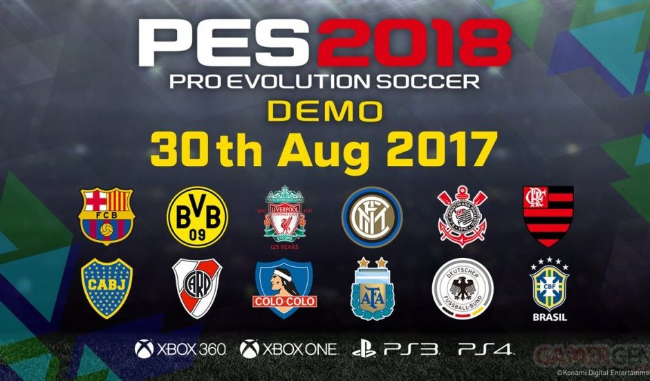 На следующей неделе появится демо Pro Evolution Soccer 2018