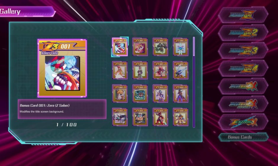 Mega Man Zero / ZX Legacy Collection - бонусные карты и режим связи