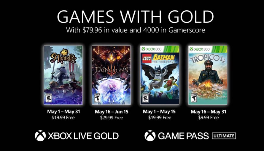 Xbox Live Gold: бесплатные игры мая