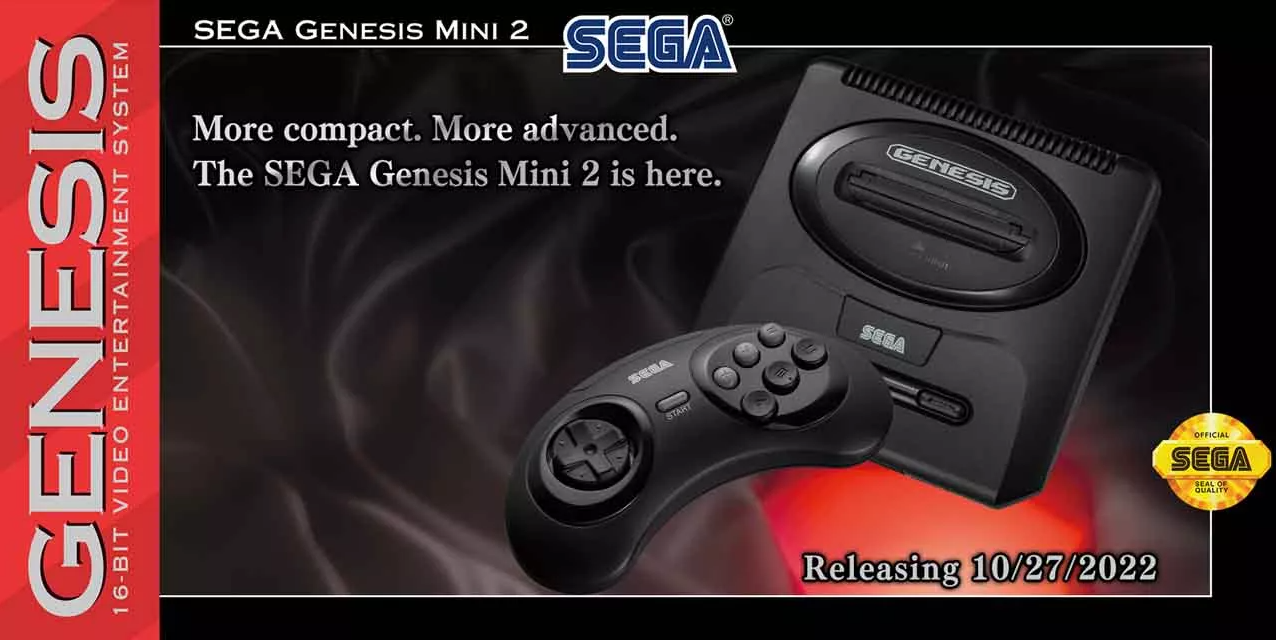 Sega Mega Drive Mini 2 появится в октябре этого года - YG Журнал